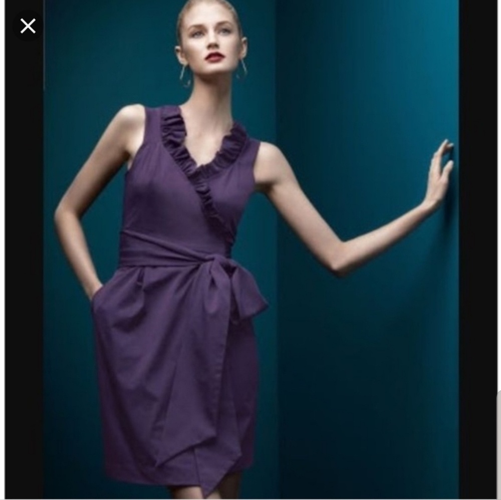 Diane Von furstenberg DVF Purple Hampton Wrap dress-Sz 2